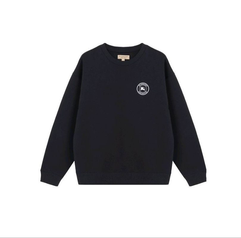 Burberry Burberry Navy Blue Logo Print Long Sleeve Sweatshirt 0079 Size US S / EU 44-46 / 1 - 6 Thumbnail