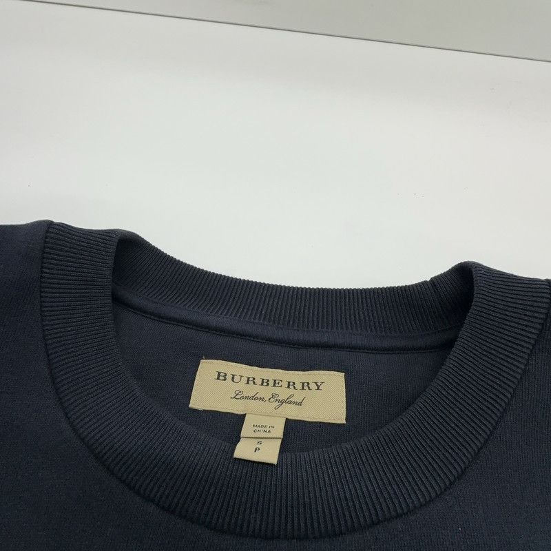 Burberry Burberry Navy Blue Logo Print Long Sleeve Sweatshirt 0079 Size US S / EU 44-46 / 1 - 5 Thumbnail