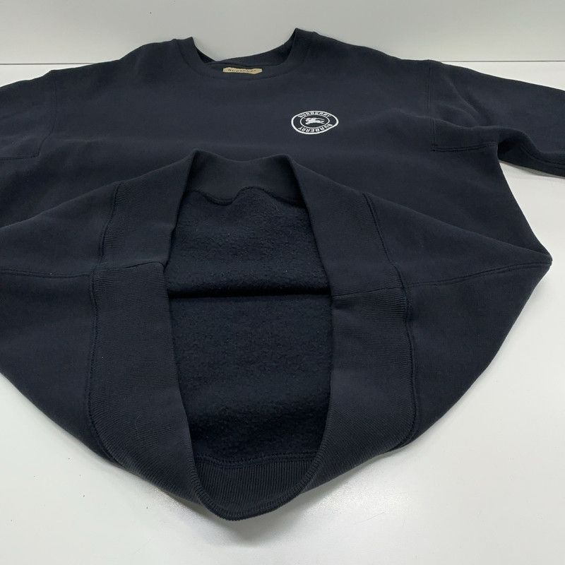 Burberry Burberry Navy Blue Logo Print Long Sleeve Sweatshirt 0079 Size US S / EU 44-46 / 1 - 2 Thumbnail