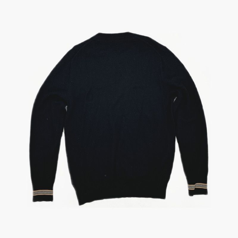 Burberry Burberry Wool Knit Sweater with Stripes 0079 Size US L / EU 52-54 / 3 - 11 Thumbnail