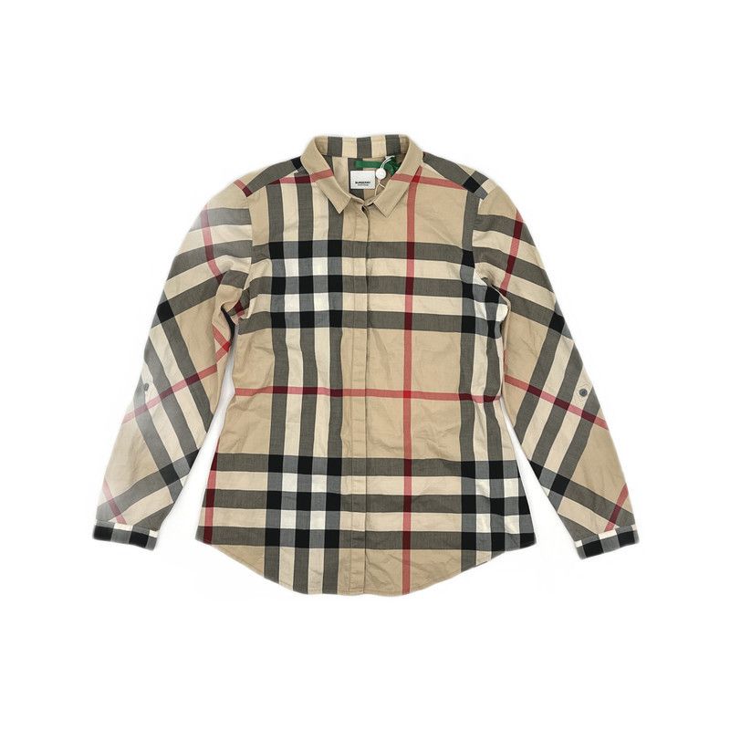 Burberry Burberry Check Long Sleeve Slim Fit Shirt 0079 Size US M / EU 48-50 / 2 - 5 Thumbnail