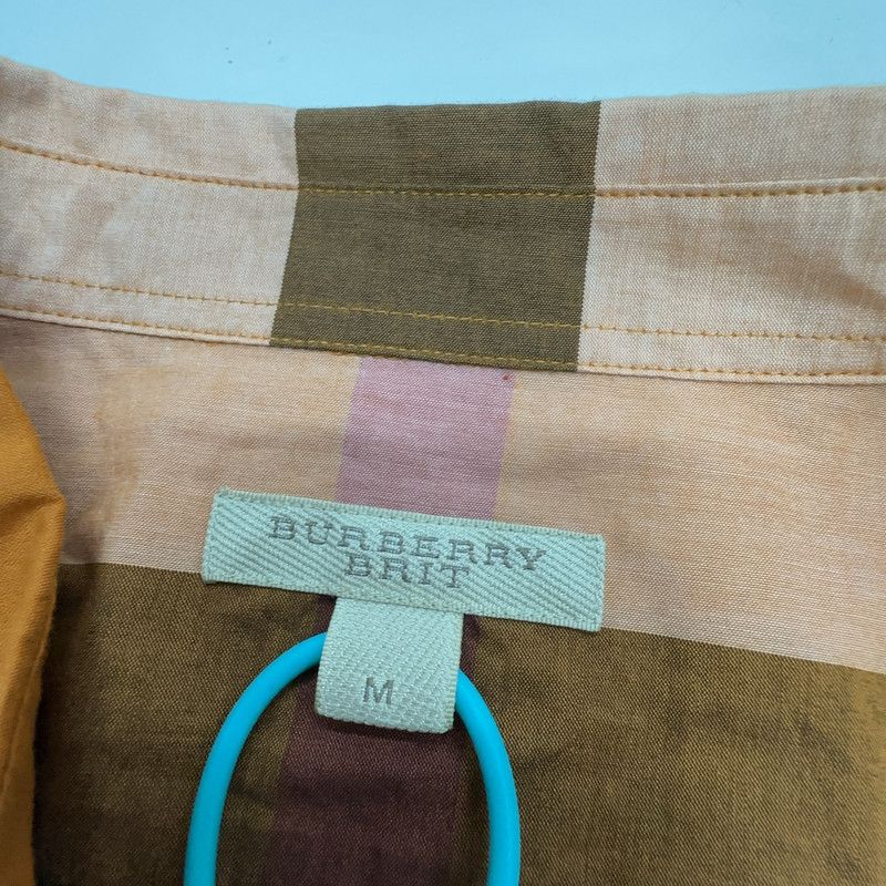Burberry Burberry Check Collar Long Sleeve Shirt Men 0079 Size US M / EU 48-50 / 2 - 2 Thumbnail