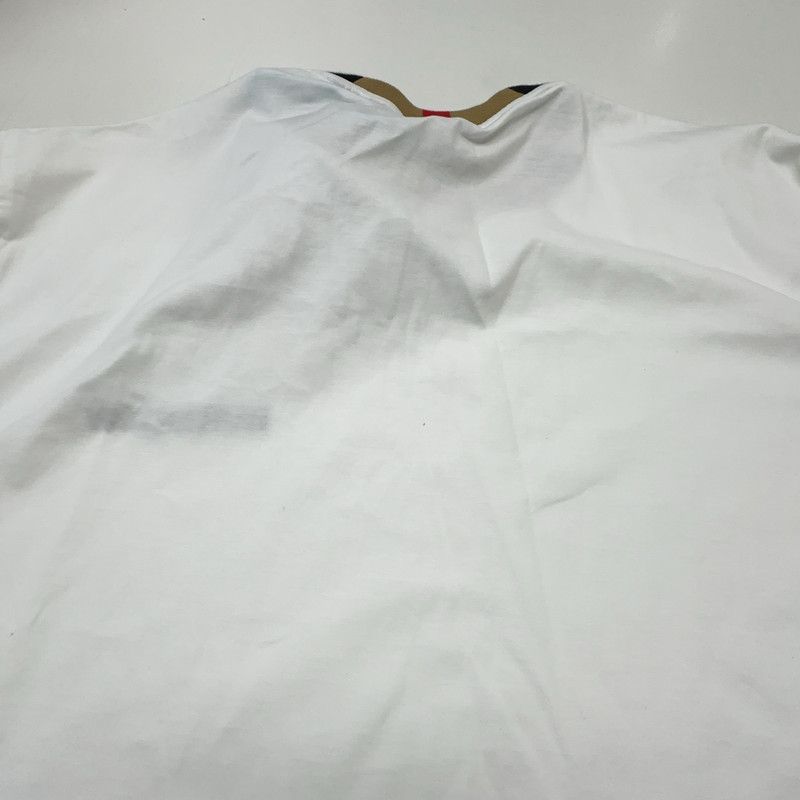 Burberry Burberry Logo Embroidered White Short Sleeve T-Shirt 0079 Size US M / EU 48-50 / 2 - 2 Thumbnail