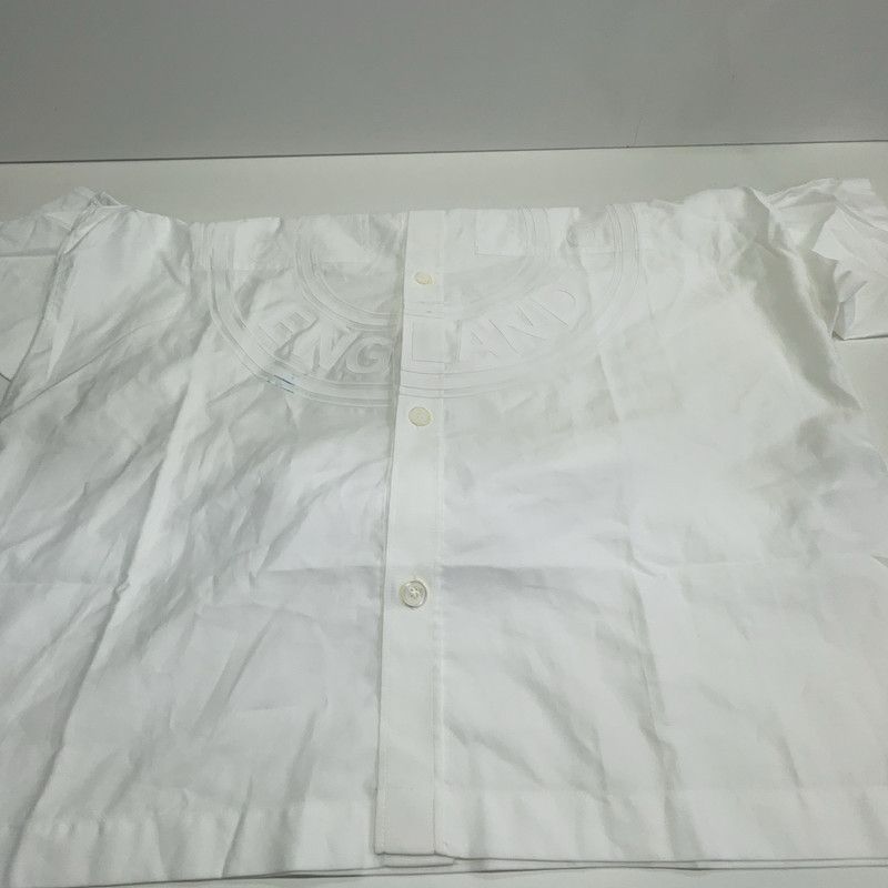 Burberry Burberry Logo Print Cotton Satin Shirt 0079 Size US M / EU 48-50 / 2 - 5 Thumbnail