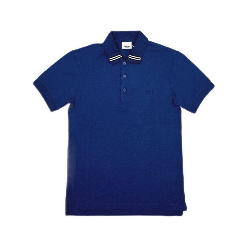Burberry Burberry Blue Logo Embroidered Short Sleeve Polo 0079 Size US XS / EU 42 / 0 - 4 Thumbnail