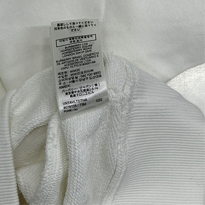 Burberry Burberry Logo Print Long Sleeve Sweatshirt 0079 Size US L / EU 52-54 / 3 - 3 Thumbnail