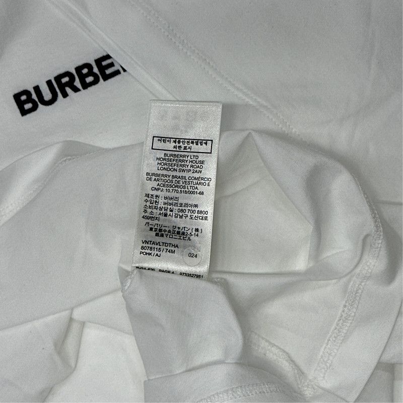 Burberry Burberry Emblem Embroidered Crew Neck T-Shirt 0079 Size US XXL / EU 58 / 5 - 3 Thumbnail