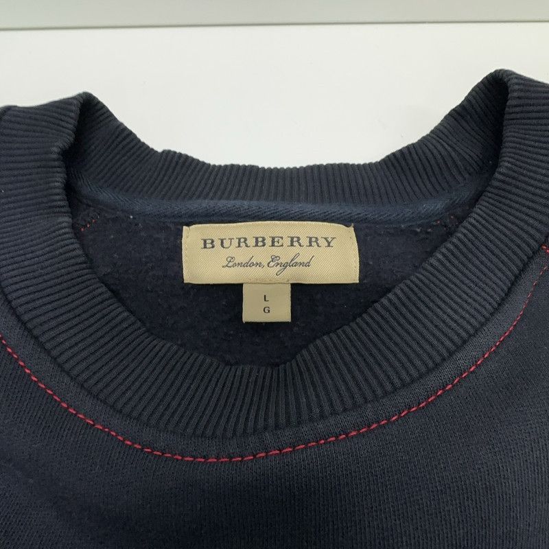 Burberry Burberry Embroidered Logo Crew Neck Sweatshirt 0079 Size US L / EU 52-54 / 3 - 3 Thumbnail