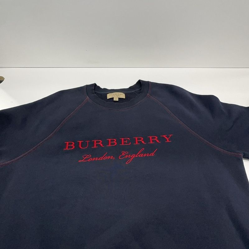 Burberry Burberry Embroidered Logo Crew Neck Sweatshirt 0079 Size US L / EU 52-54 / 3 - 5 Thumbnail