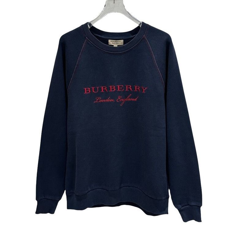 Burberry Burberry Embroidered Logo Crew Neck Sweatshirt 0079 Size US L / EU 52-54 / 3 - 7 Thumbnail