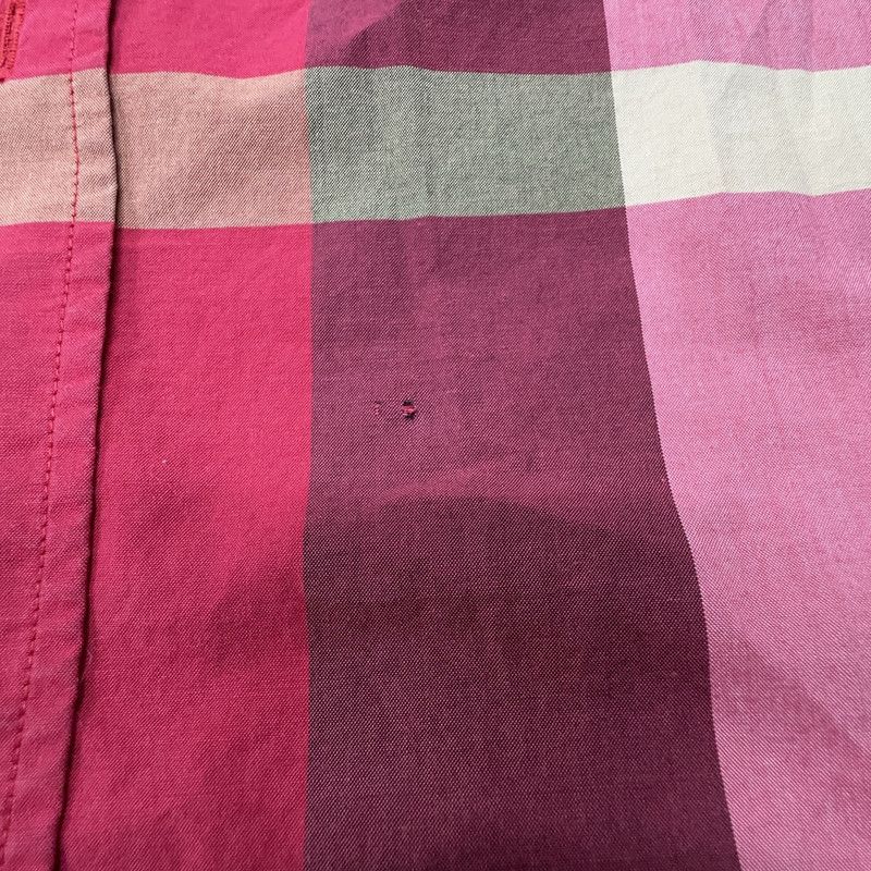 Burberry Burberry Red Check Short Sleeve Shirt 0079 Size US M / EU 48-50 / 2 - 10 Thumbnail