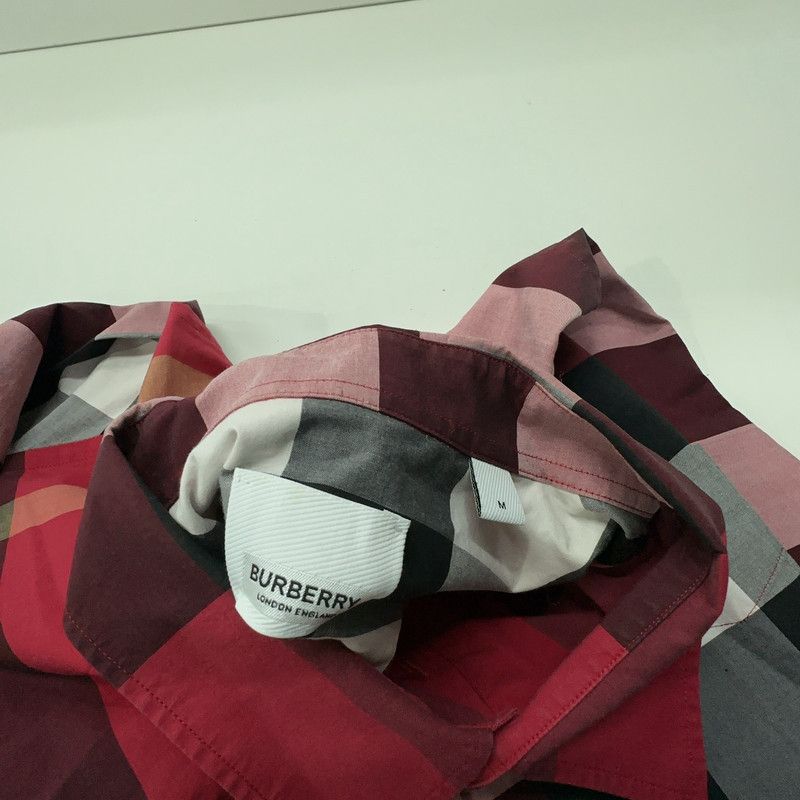 Burberry Burberry Red Check Short Sleeve Shirt 0079 Size US M / EU 48-50 / 2 - 5 Thumbnail