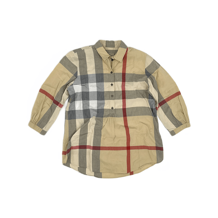 Burberry Burberry Plaid Loose Button-Up Shirt 0079 Size US L / EU 52-54 / 3 - 3 Thumbnail