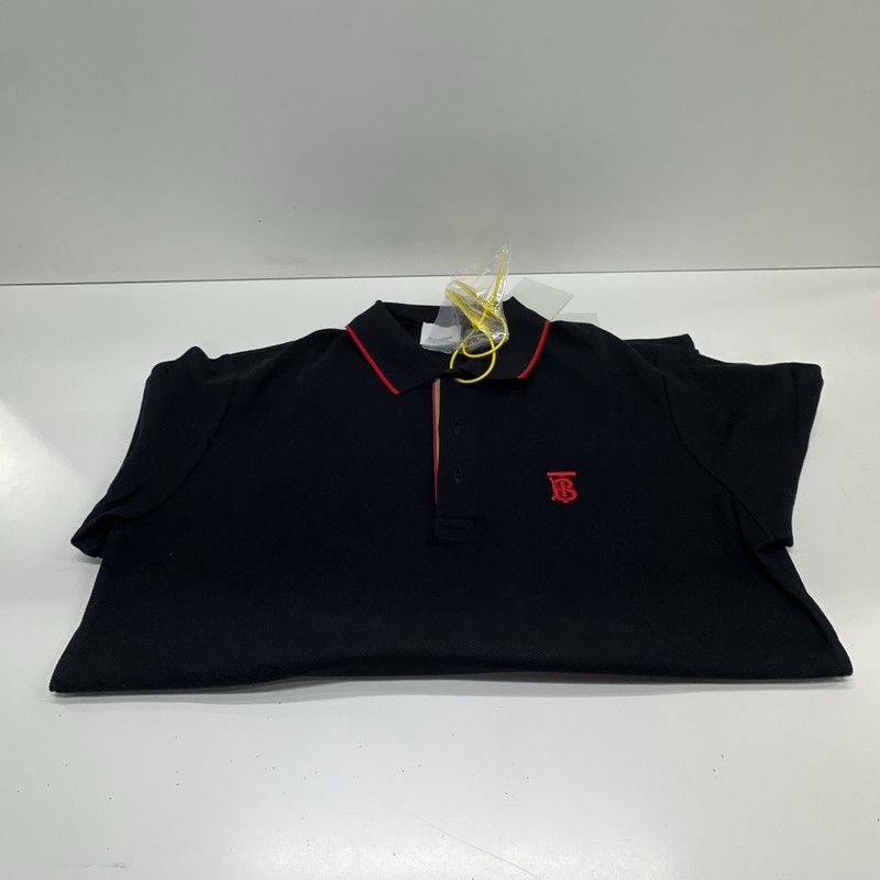 Burberry Burberry Black Short Sleeve Polo Shirt 0079 Size US S / EU 44-46 / 1 - 7 Thumbnail