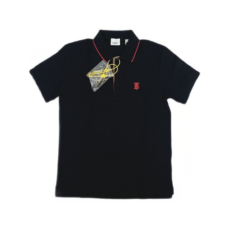 Burberry Burberry Black Short Sleeve Polo Shirt 0079 Size US S / EU 44-46 / 1 - 10 Thumbnail