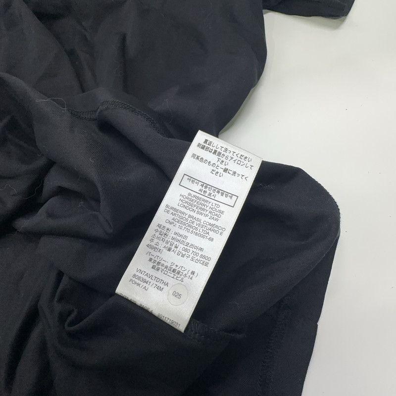 Burberry Burberry Embroidered Logo Casual Black T-Shirt 0079 Size US L / EU 52-54 / 3 - 6 Thumbnail