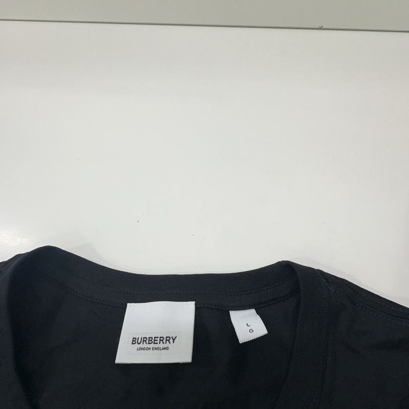 Burberry Burberry Embroidered Logo Casual Black T-Shirt 0079 Size US L / EU 52-54 / 3 - 4 Thumbnail
