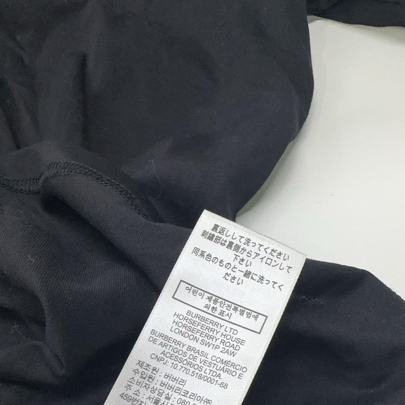 Burberry Burberry Embroidered Logo Casual Black T-Shirt 0079 Size US L / EU 52-54 / 3 - 12 Thumbnail