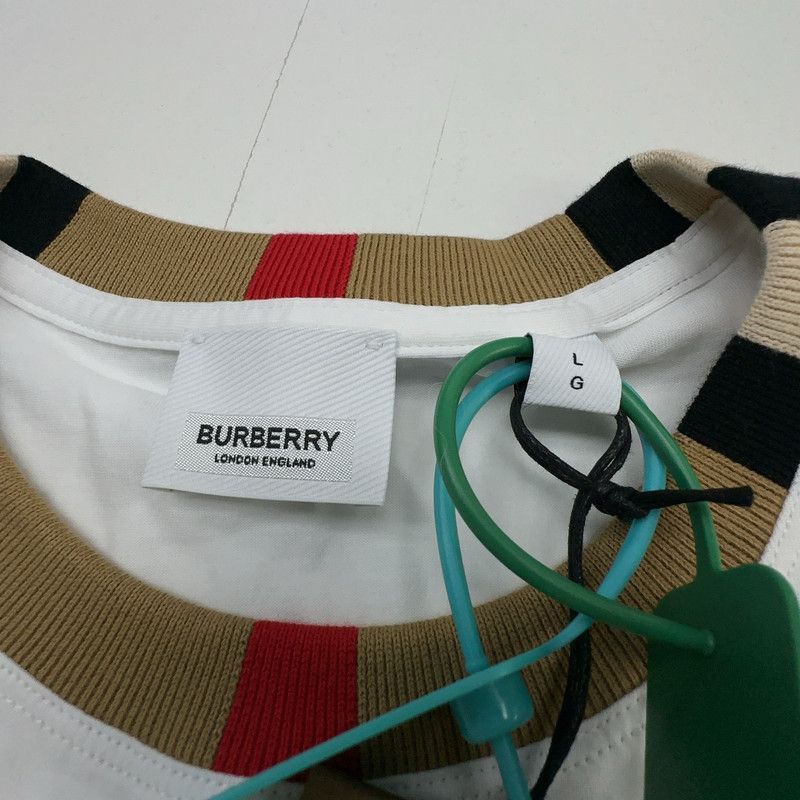 Burberry Burberry Logo Embroidered Round Neck T-Shirt 0079 Size US L / EU 52-54 / 3 - 2 Thumbnail