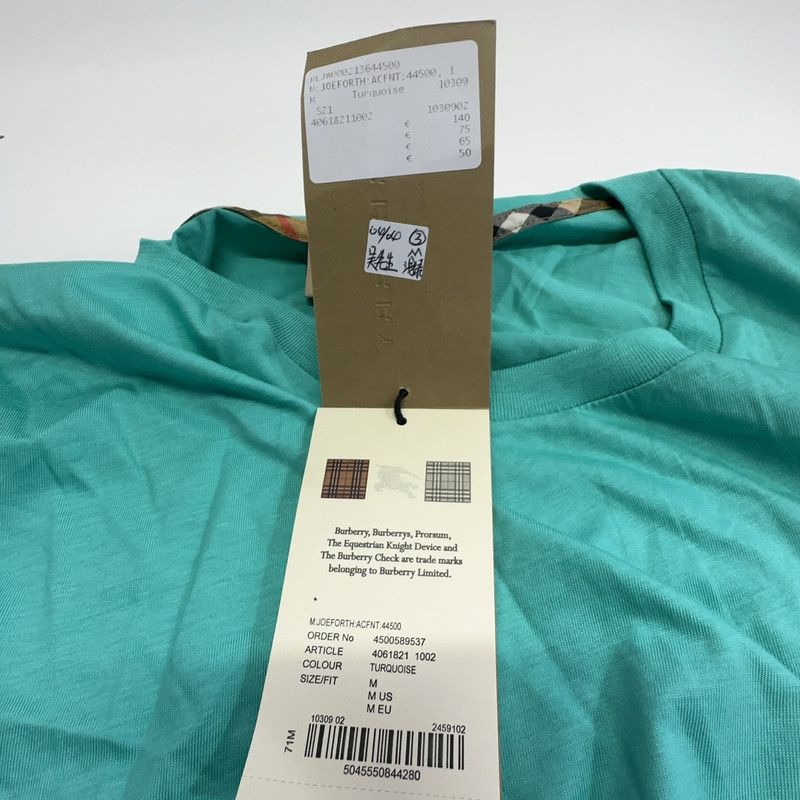 Burberry Burberry Cotton Round Neck Short Sleeve T-Shirt 0079 Size US M / EU 48-50 / 2 - 4 Thumbnail