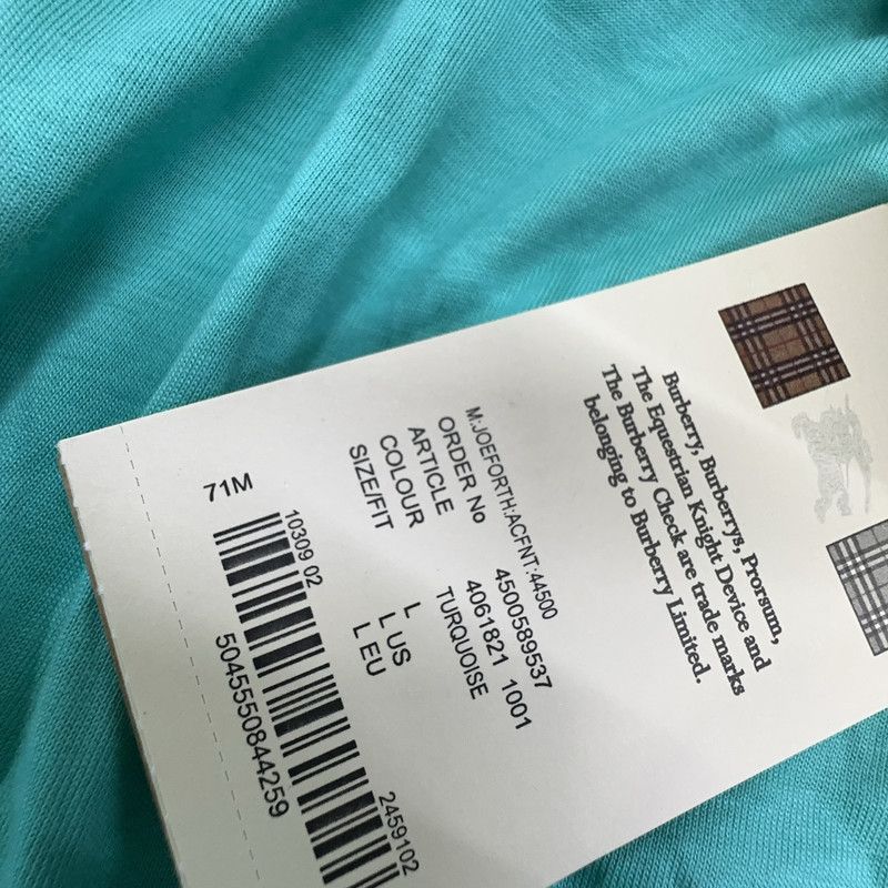 Burberry Burberry Men's Cotton Short Sleeve T-Shirt 0079 Size US L / EU 52-54 / 3 - 5 Thumbnail
