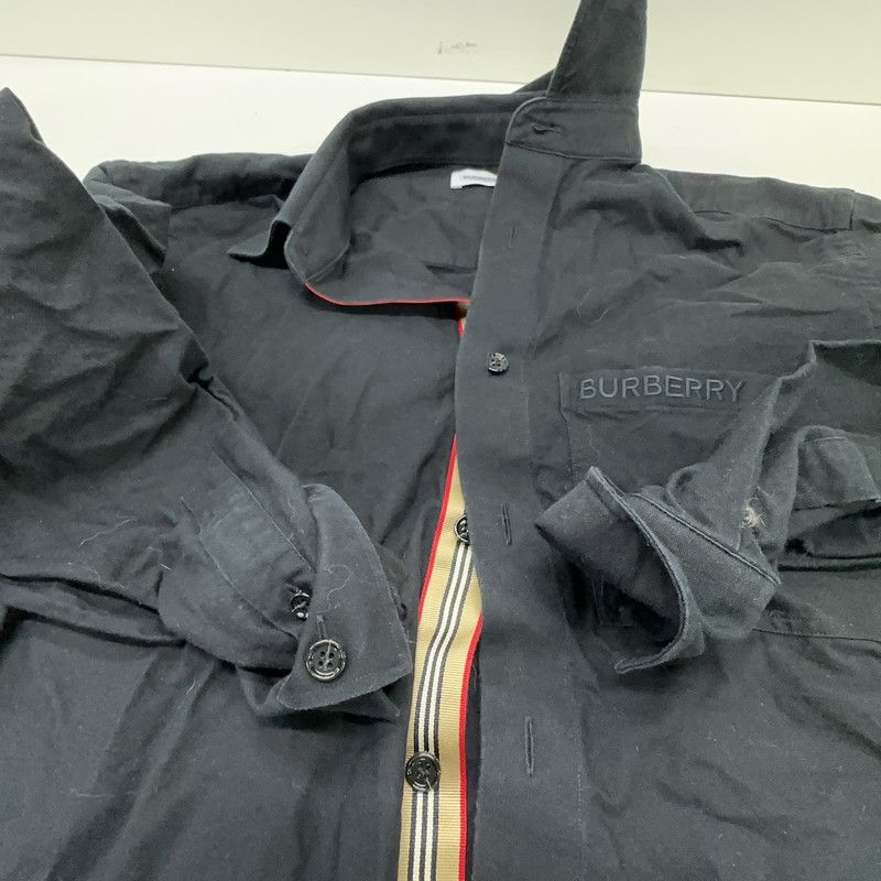 Burberry Burberry Black Logo Long Sleeve Shirt for Men 0079 Size US S / EU 44-46 / 1 - 7 Thumbnail