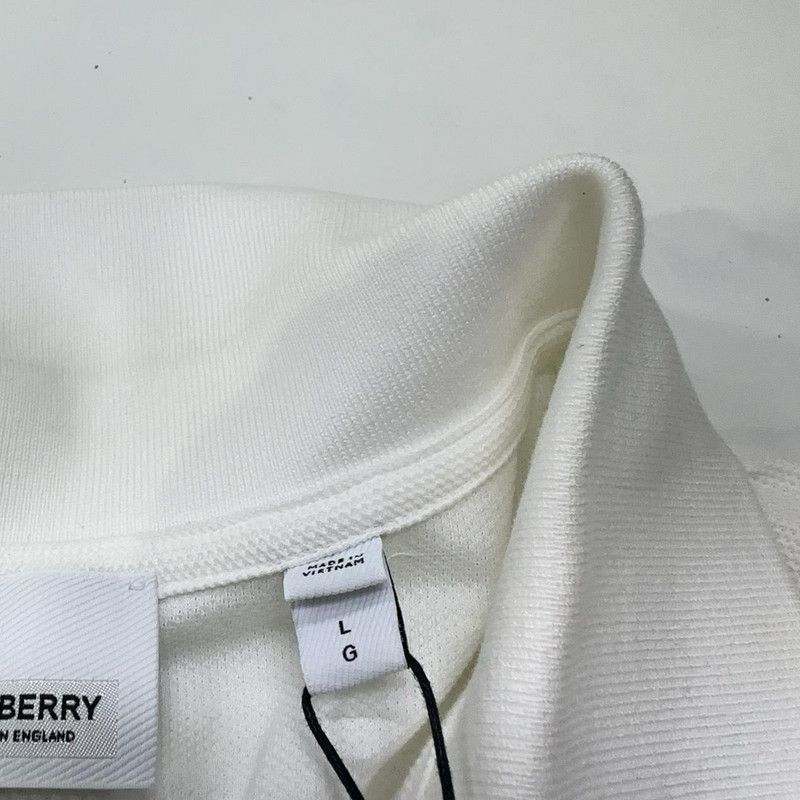Burberry Burberry SS23 White Logo Print Polo Shirt 0079 Size US L / EU 52-54 / 3 - 8 Thumbnail