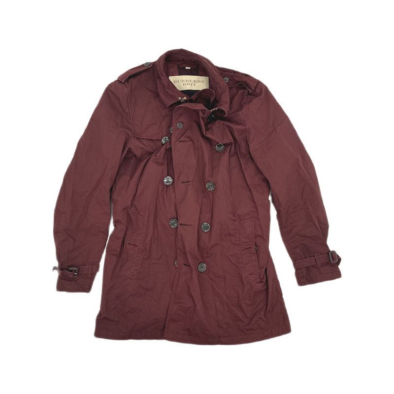 Burberry Burberry Casual Stylish Solid Color Coat 0079 Size US XXL / EU 58 / 5 - 4 Thumbnail