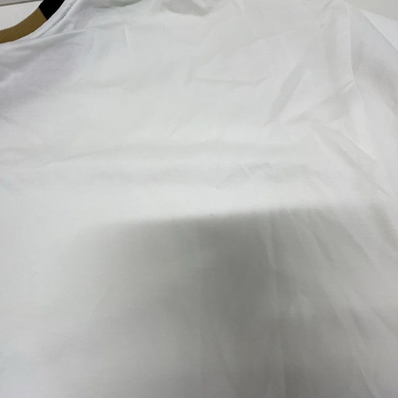 Burberry Burberry White Embroidered Logo Short Sleeve T-Shirt 0079 Size US L / EU 52-54 / 3 - 7 Thumbnail