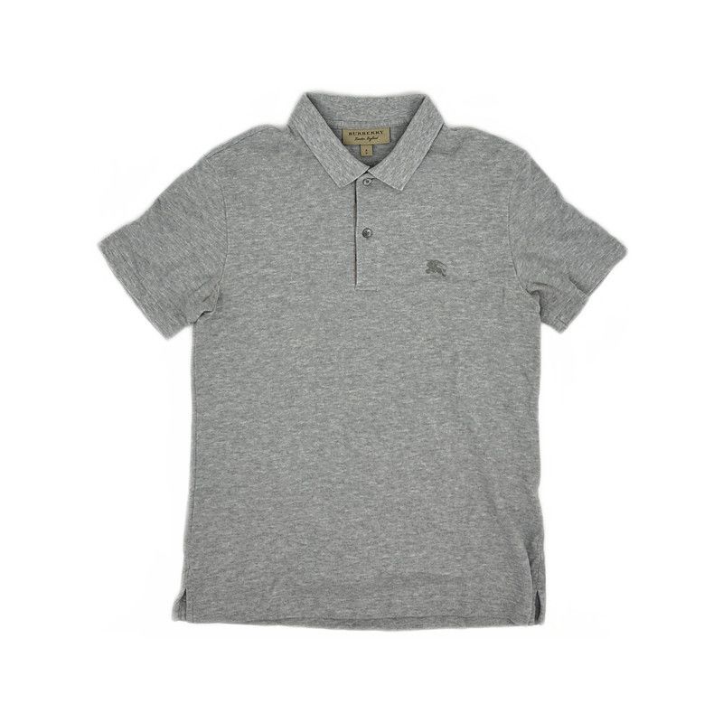 Burberry Burberry Gray Logo Embroidered Casual Polo Shirt 0079 Size US S / EU 44-46 / 1 - 2 Thumbnail
