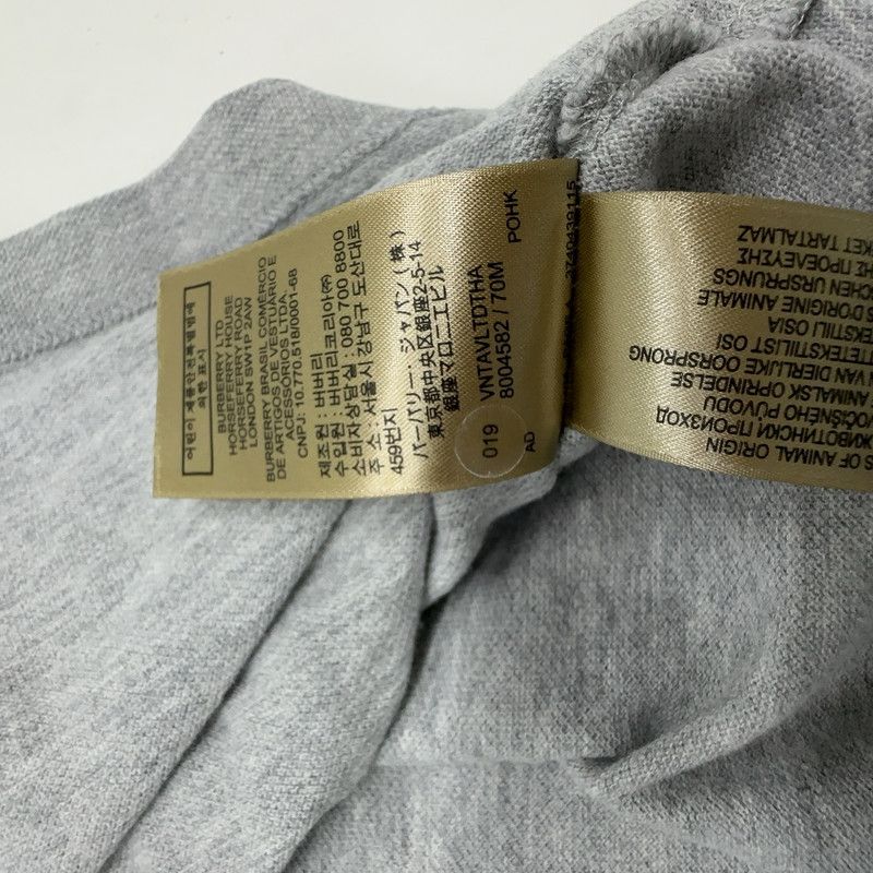 Burberry Burberry Gray Logo Embroidered Casual Polo Shirt 0079 Size US S / EU 44-46 / 1 - 5 Thumbnail