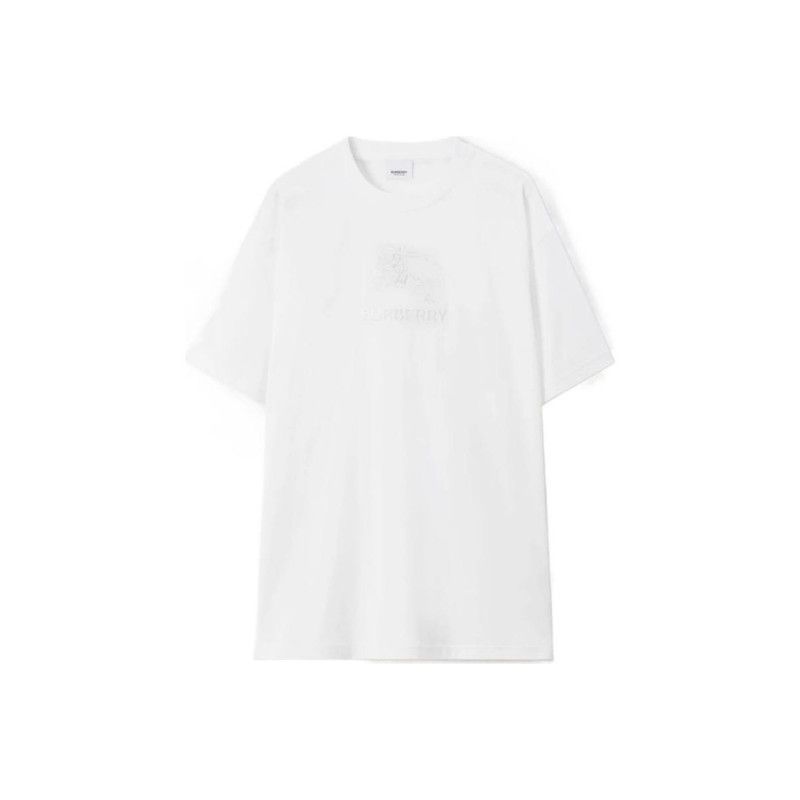Burberry Burberry SS23 White Letter Print Short Sleeve T-Shirt 0079 Size US M / EU 48-50 / 2 - 6 Thumbnail