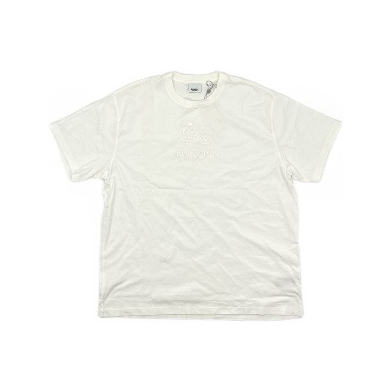 Burberry Burberry SS23 White Letter Print Short Sleeve T-Shirt 0079 Size US M / EU 48-50 / 2 - 11 Thumbnail