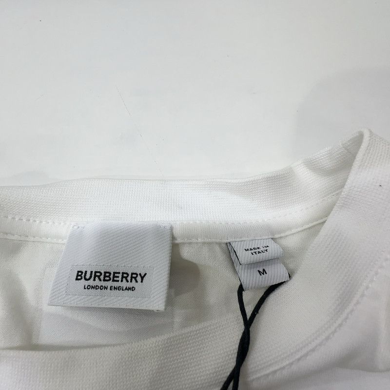 Burberry White Graphic Short Sleeve T-Shirt 0079