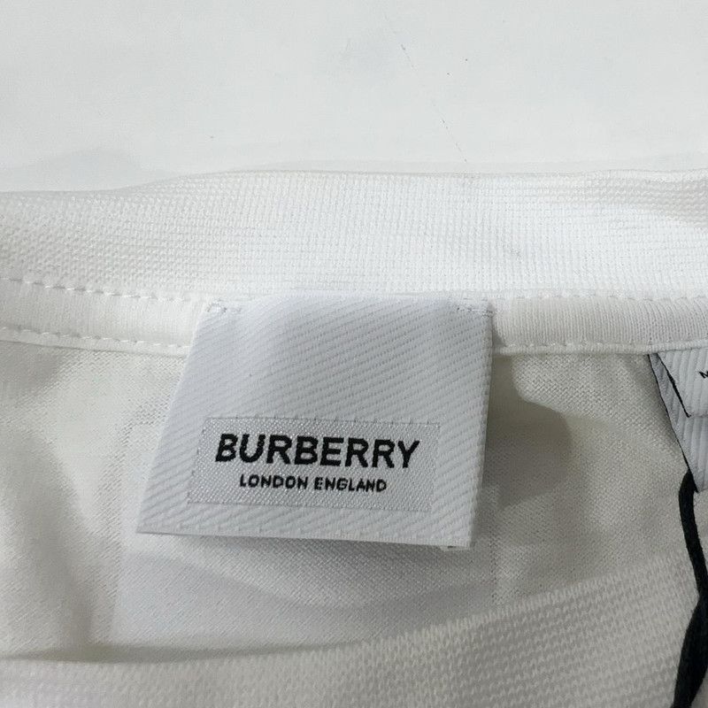 Burberry White Graphic Short Sleeve T-Shirt 0079