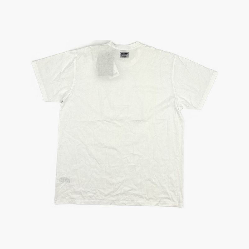 Burberry White Graphic Short Sleeve T-Shirt 0079