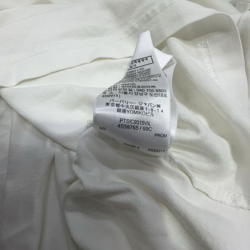 Burberry Burberry White Logo Print Casual T-Shirt 0079 Size US XS / EU 42 / 0 - 7 Thumbnail