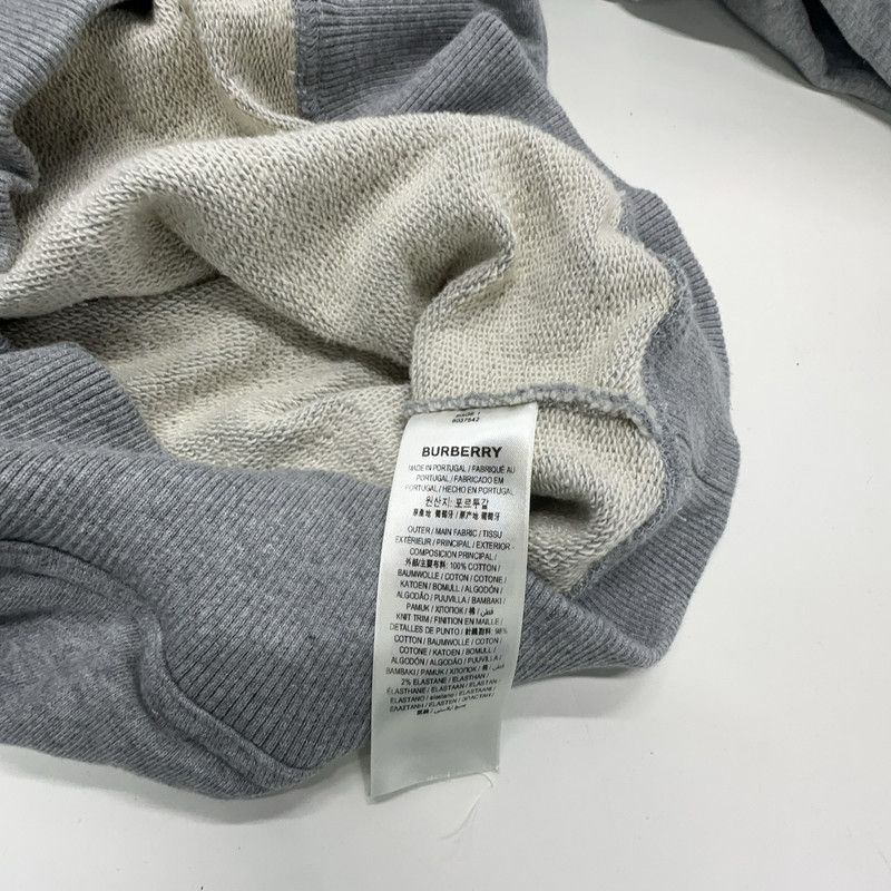 Burberry Burberry Letter Print Gray Hoodie for Men 0079 Size US XS / EU 42 / 0 - 5 Thumbnail