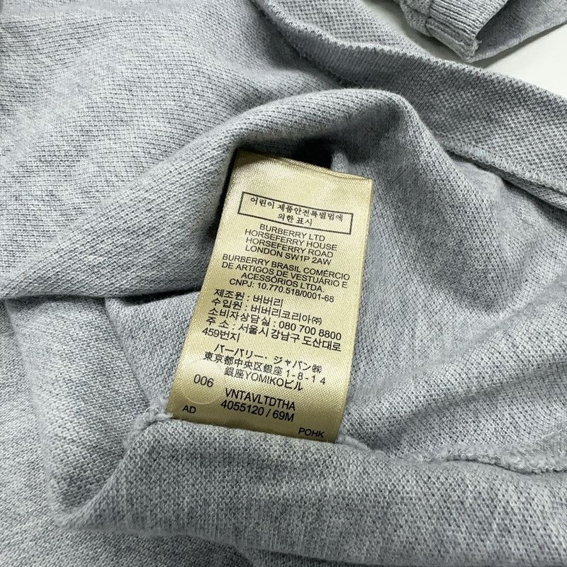 Burberry Burberry Gray Short Sleeve Polo Shirt 0079 Size US S / EU 44-46 / 1 - 6 Thumbnail