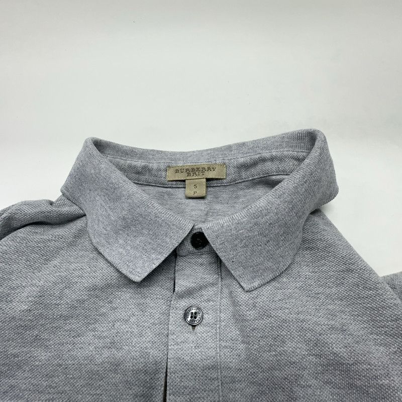 Burberry Burberry Gray Short Sleeve Polo Shirt 0079 Size US S / EU 44-46 / 1 - 3 Thumbnail
