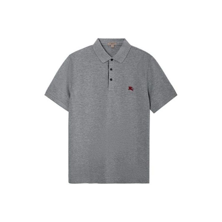Burberry Burberry Gray Short Sleeve Polo Shirt 0079 Size US S / EU 44-46 / 1 - 5 Thumbnail