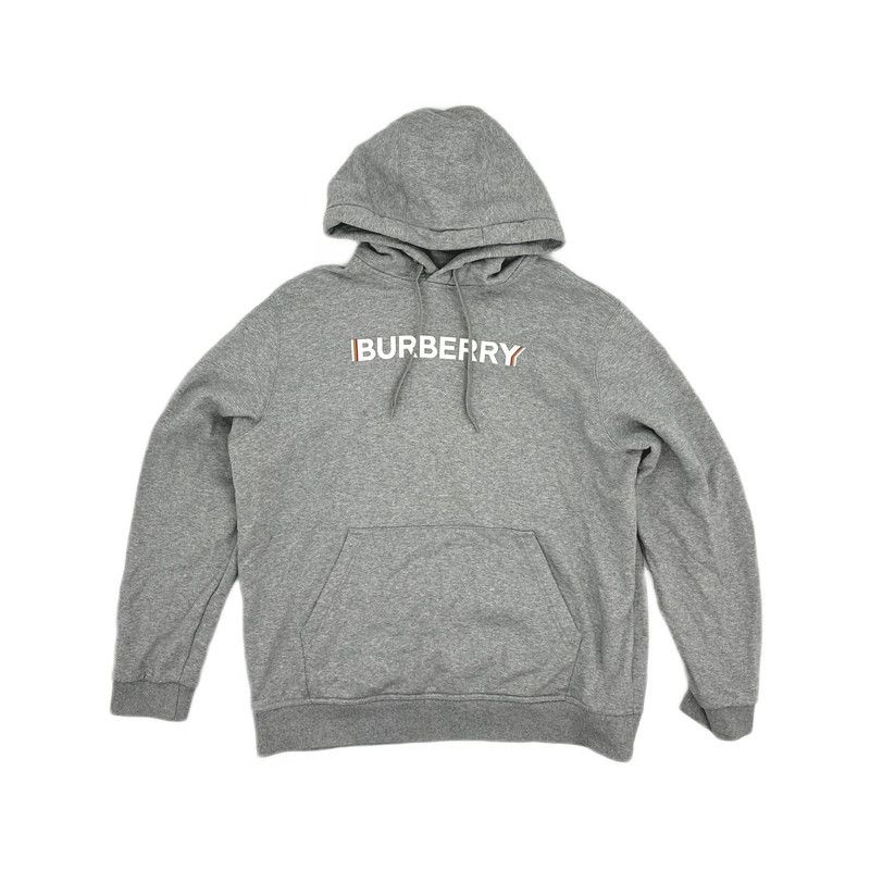 Burberry Burberry Gray Logo Print Sweatshirt for Men 0079 Size US XL / EU 56 / 4 - 12 Thumbnail