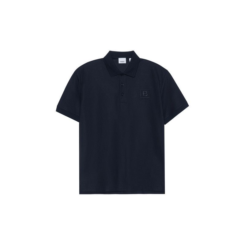 Burberry Burberry SS23 Navy Blue Logo Embroidered Polo 0079 Size US L / EU 52-54 / 3 - 7 Thumbnail