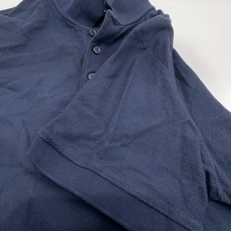 Burberry Burberry SS23 Navy Blue Logo Embroidered Polo 0079 Size US L / EU 52-54 / 3 - 3 Thumbnail
