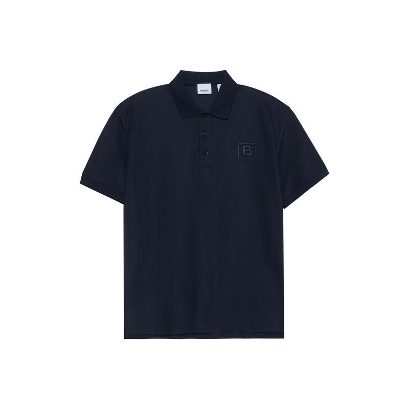 Burberry Burberry SS23 Navy Blue Logo Embroidered Polo 0079 Size US L / EU 52-54 / 3 - 4 Thumbnail