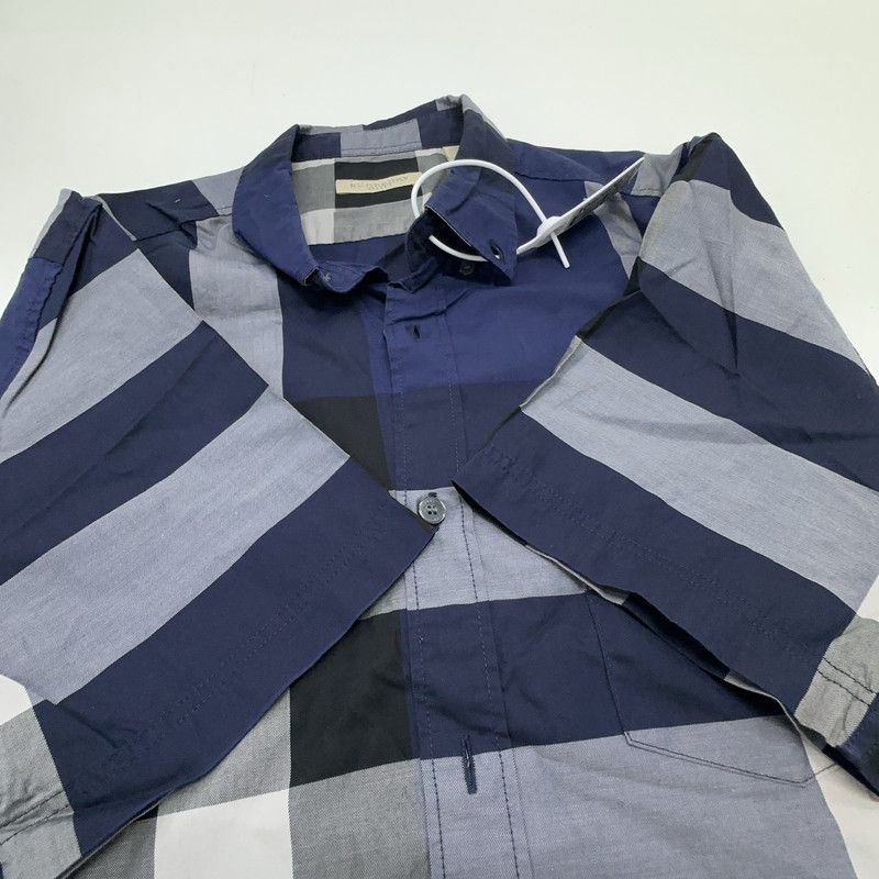 Burberry Burberry Blue Check Short Sleeve Shirt 0079 Size US M / EU 48-50 / 2 - 8 Thumbnail