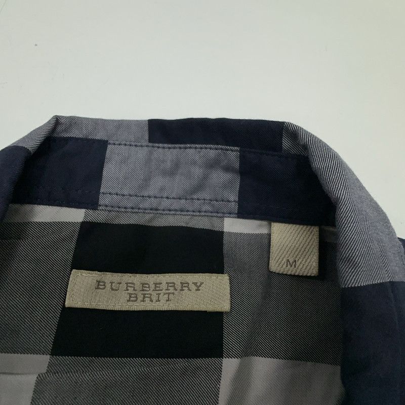 Burberry Burberry Blue Check Short Sleeve Shirt 0079 Size US M / EU 48-50 / 2 - 2 Thumbnail