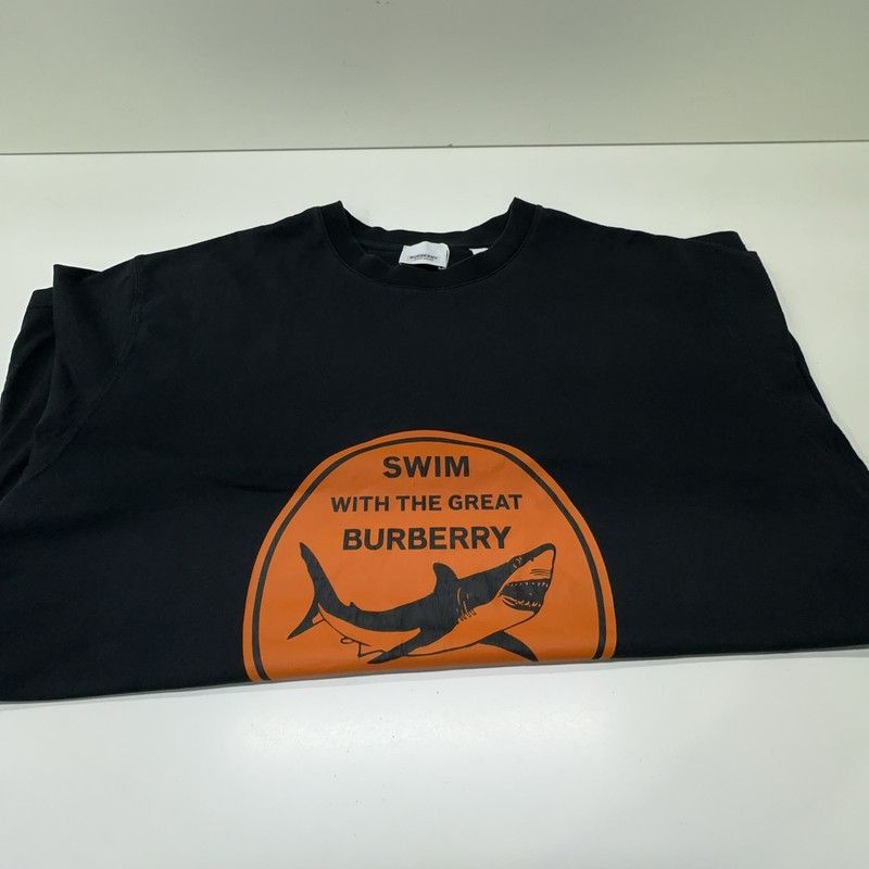 Burberry Burberry Shark Print Cotton Loose T-shirt 0079 Size US M / EU 48-50 / 2 - 2 Thumbnail