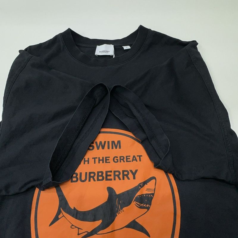 Burberry Burberry Shark Print Cotton Loose T-shirt 0079 Size US M / EU 48-50 / 2 - 11 Thumbnail