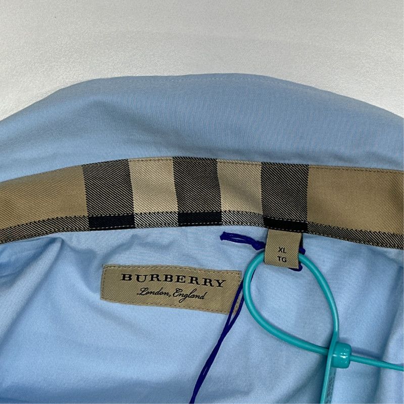 Burberry Burberry Logo Print Long Sleeve Casual Shirt 0079 Size US XL / EU 56 / 4 - 3 Thumbnail
